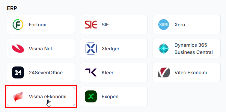 Visma eEkonomi