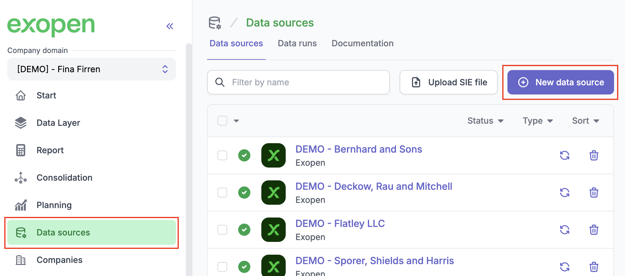 New data source