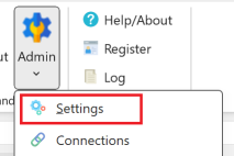Gå in under settings