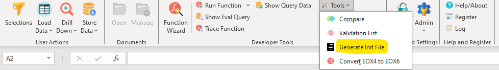 Open dialog for .ini files